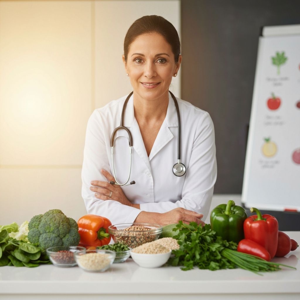 Nutrition specialist providing lifestyle guidance